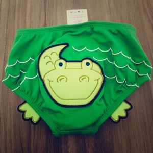 Lands End Alligator  Infant Baby Boy Swim Bottoms